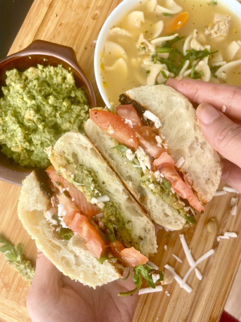 quick and easy vegan caprese sandwhich recipe