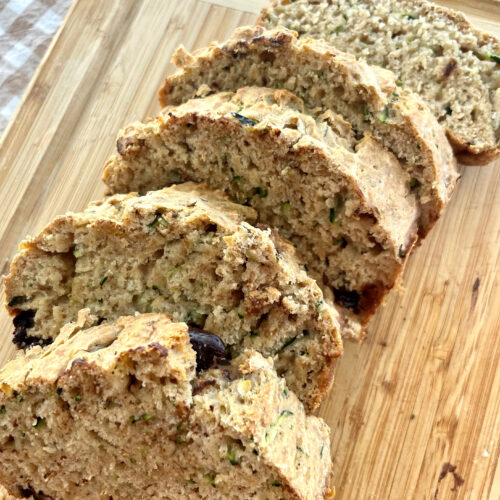 vegan no oil zucchini bread plant based