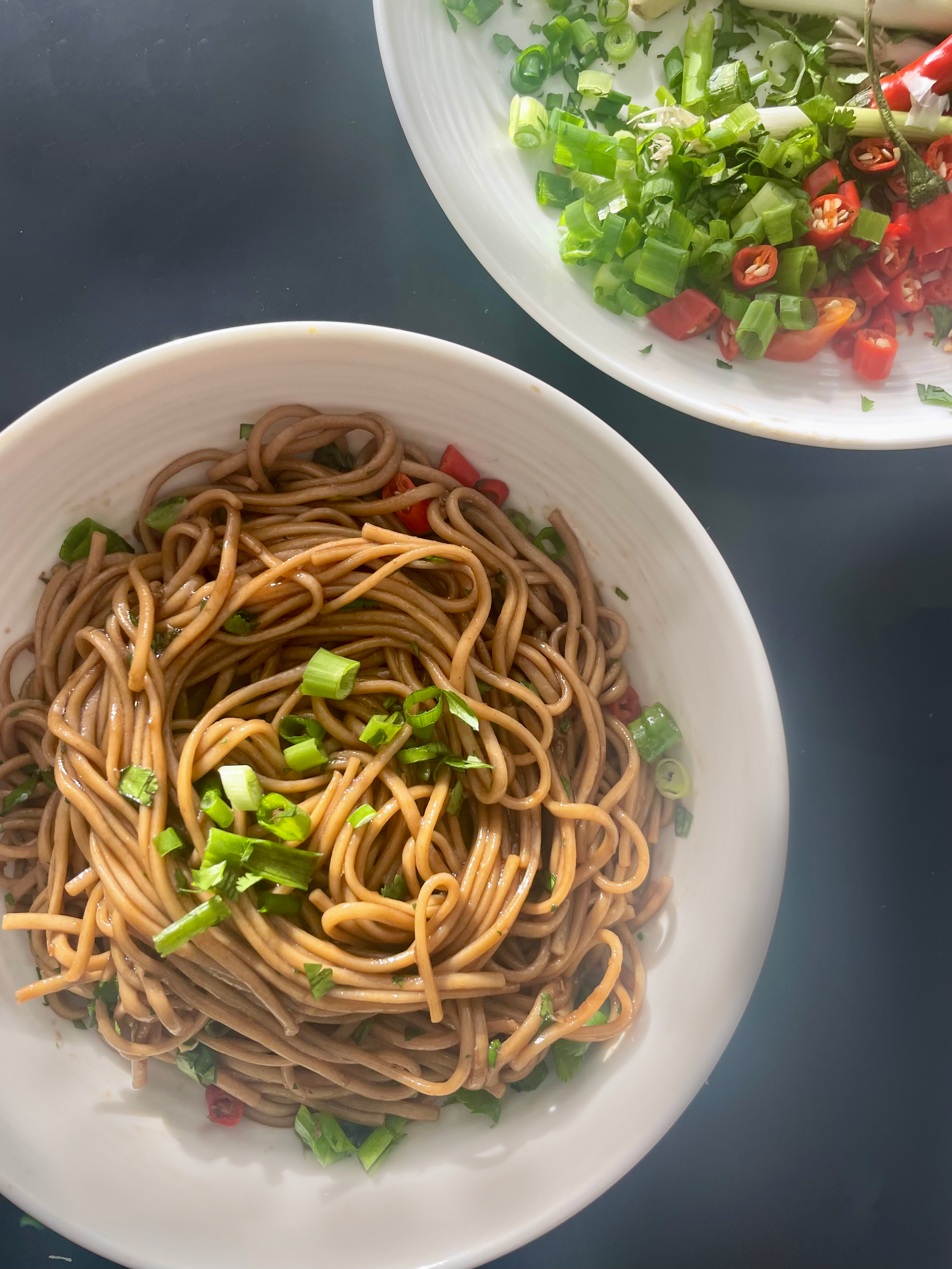 Quick spicy and tangy cold noodle ready in 15 minutes