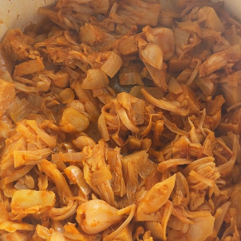 reduce liquid and simmer uncovered for jackfruit carnitas