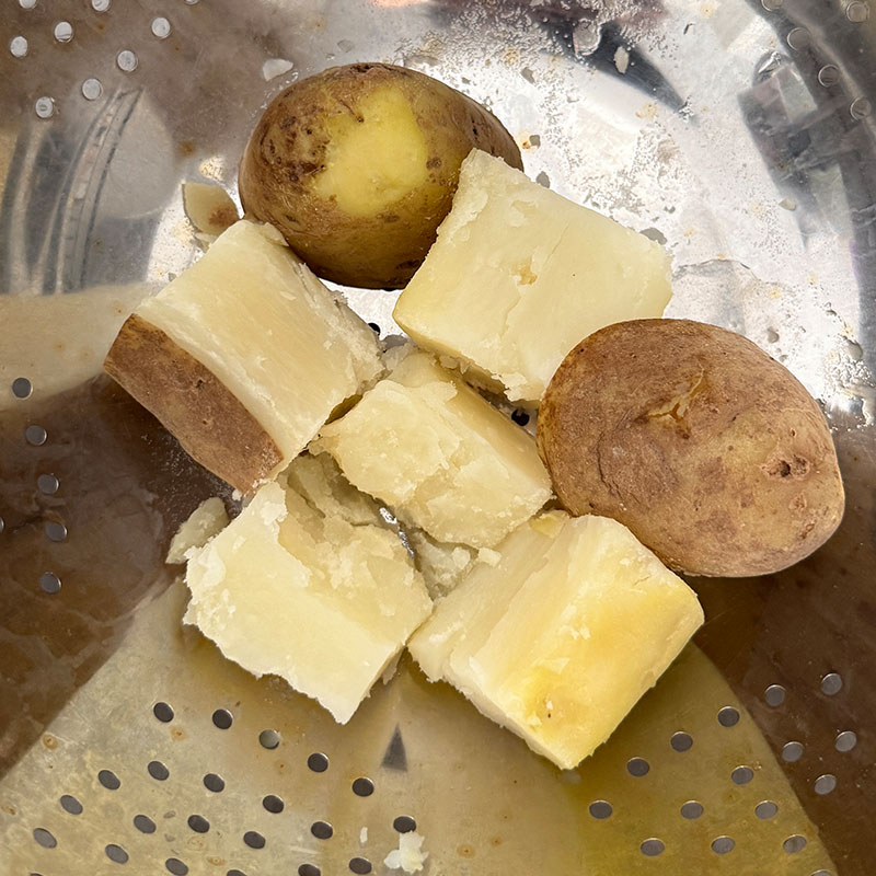 chickpea and potato salad boil potatoes
