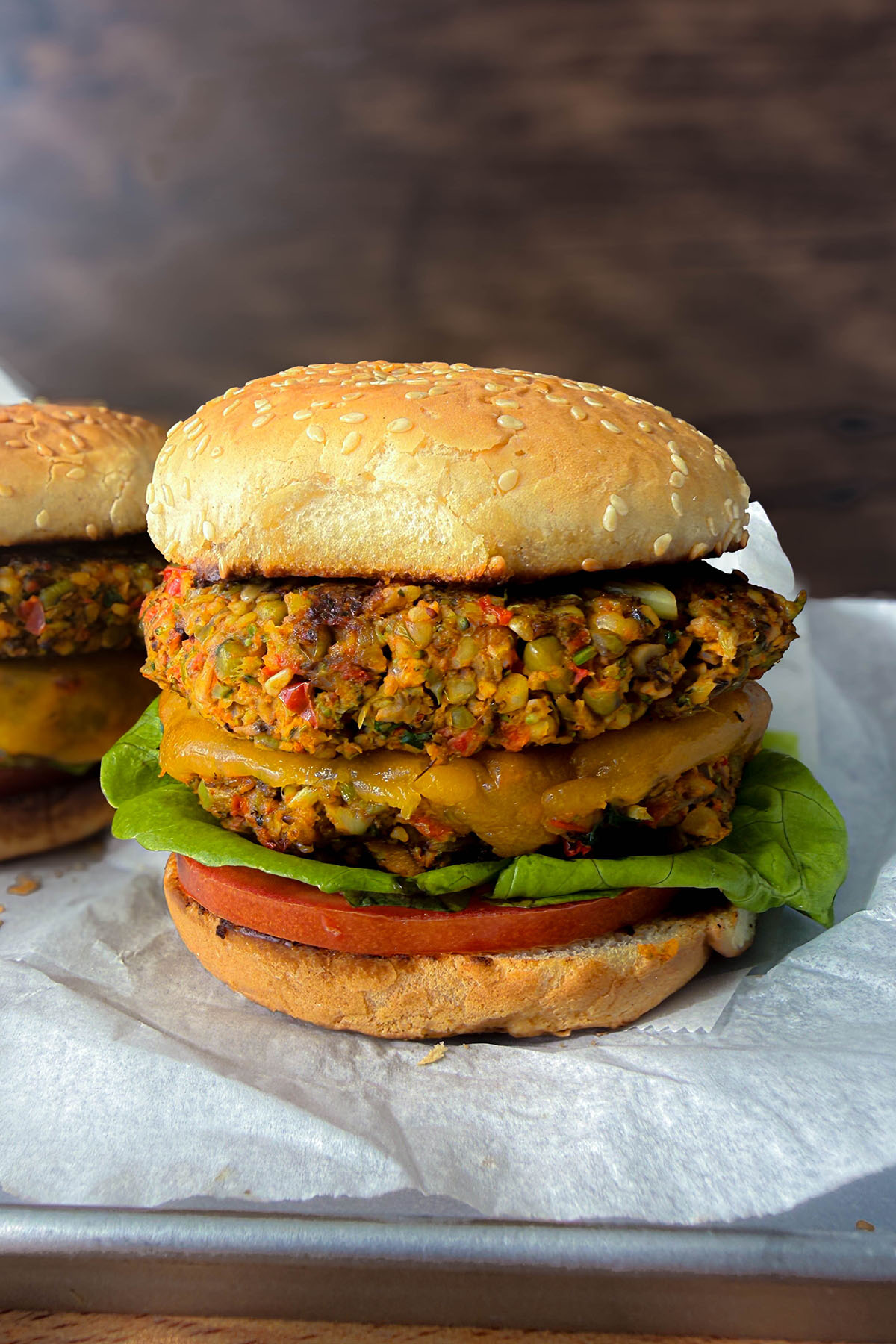 mung bean patties for garden vegetable burgers
