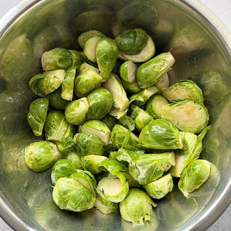 sliced brussels sprouts
